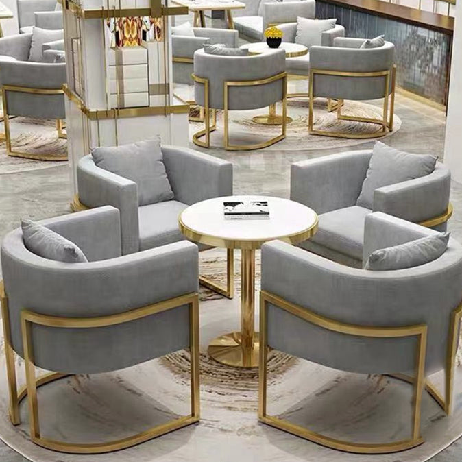 Glam 1/2/3/5 Pieces Dining Set Sintered Stone Dining Table Set for Dining Areas Clearhalo 'Dining Room Sets' 'Dining Tables & Seating' 'dining_room_set' 'furn' 'furn_dining_room_set' 'Furniture' 'furniture_dining_room_set' 'Kitchen & Dining Furniture' 'kitchen&dining_furn' 'kitchen' 4693210