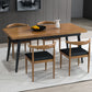 Industrial 1/2/5/7 Pieces Dining Set Solid Wood Dining Table Set 5 Pieces: Table, 4 Chairs Clearhalo 'Dining Room Sets' 'Dining Tables & Seating' 'dining_room_set' 'furn' 'furn_dining_room_set' 'Furniture' 'furniture_dining_room_set' 'Kitchen & Dining Furniture' 'kitchen&dining_furn' 'kitchen' 4693231