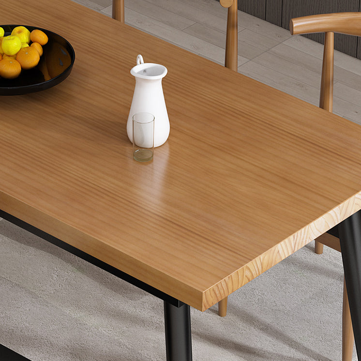 Industrial 1/2/5/7 Pieces Dining Set Solid Wood Dining Table Set Clearhalo 'Dining Room Sets' 'Dining Tables & Seating' 'dining_room_set' 'furn' 'furn_dining_room_set' 'Furniture' 'furniture_dining_room_set' 'Kitchen & Dining Furniture' 'kitchen&dining_furn' 'kitchen' 4693236