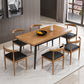 Industrial 1/2/5/7 Pieces Dining Set Solid Wood Dining Table Set Clearhalo 'Dining Room Sets' 'Dining Tables & Seating' 'dining_room_set' 'furn' 'furn_dining_room_set' 'Furniture' 'furniture_dining_room_set' 'Kitchen & Dining Furniture' 'kitchen&dining_furn' 'kitchen' 4693240