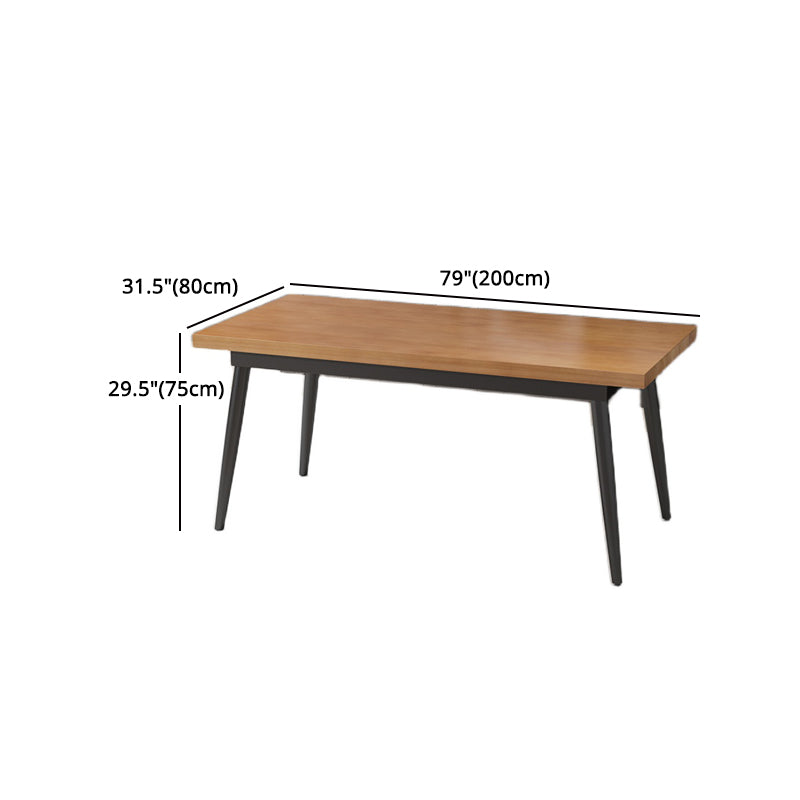 Industrial 1/2/5/7 Pieces Dining Set Solid Wood Dining Table Set Clearhalo 'Dining Room Sets' 'Dining Tables & Seating' 'dining_room_set' 'furn' 'furn_dining_room_set' 'Furniture' 'furniture_dining_room_set' 'Kitchen & Dining Furniture' 'kitchen&dining_furn' 'kitchen' 4693244