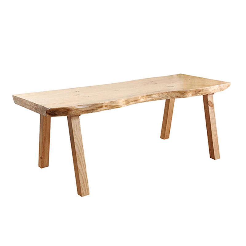 Rectangle Wooden Dining Table for Restaurant Modern Pine Table in Nature with 4 Legs Without Chairs Clearhalo ' dining_table' 'Dining Tables & Seating' 'Dining Tables' 'furn' 'furn_dining_table' 'Furniture' 'furniture_dining_table' 'Kitchen & Dining Furniture' 'kitchen&dining_furn' 'kitchen' 'kitchen_dining_table' 4693271