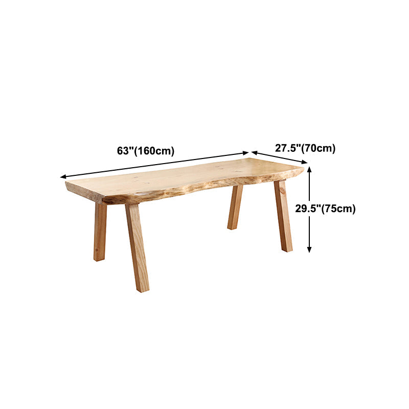 Rectangle Wooden Dining Table for Restaurant Modern Pine Table in Nature with 4 Legs Clearhalo ' dining_table' 'Dining Tables & Seating' 'Dining Tables' 'furn' 'furn_dining_table' 'Furniture' 'furniture_dining_table' 'Kitchen & Dining Furniture' 'kitchen&dining_furn' 'kitchen' 'kitchen_dining_table' 4693278