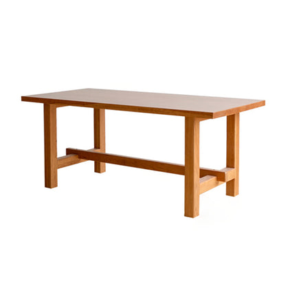 Solid Pine Wood Dining Table Modern Rectangle Table with Trestle Base Without Chairs Clearhalo ' dining_table' 'Dining Tables & Seating' 'Dining Tables' 'furn' 'furn_dining_table' 'Furniture' 'furniture_dining_table' 'Kitchen & Dining Furniture' 'kitchen&dining_furn' 'kitchen' 'kitchen_dining_table' 4693299