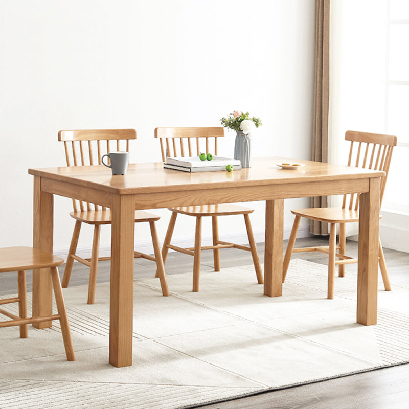 Mid-Century Style Rectangle Dining Table Solid Wood Dining Table for Home 47.2"L x 27.6"W x 29.5"H Without Chairs Clearhalo ' dining_table' 'Dining Tables & Seating' 'Dining Tables' 'furn' 'furn_dining_table' 'Furniture' 'furniture_dining_table' 'Kitchen & Dining Furniture' 'kitchen&dining_furn' 'kitchen' 'kitchen_dining_table' 4693311
