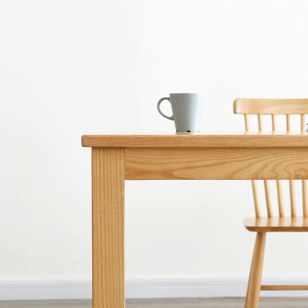 Mid-Century Style Rectangle Dining Table Solid Wood Dining Table for Home Clearhalo ' dining_table' 'Dining Tables & Seating' 'Dining Tables' 'furn' 'furn_dining_table' 'Furniture' 'furniture_dining_table' 'Kitchen & Dining Furniture' 'kitchen&dining_furn' 'kitchen' 'kitchen_dining_table' 4693317