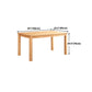 Mid-Century Style Rectangle Dining Table Solid Wood Dining Table for Home Clearhalo ' dining_table' 'Dining Tables & Seating' 'Dining Tables' 'furn' 'furn_dining_table' 'Furniture' 'furniture_dining_table' 'Kitchen & Dining Furniture' 'kitchen&dining_furn' 'kitchen' 'kitchen_dining_table' 4693320