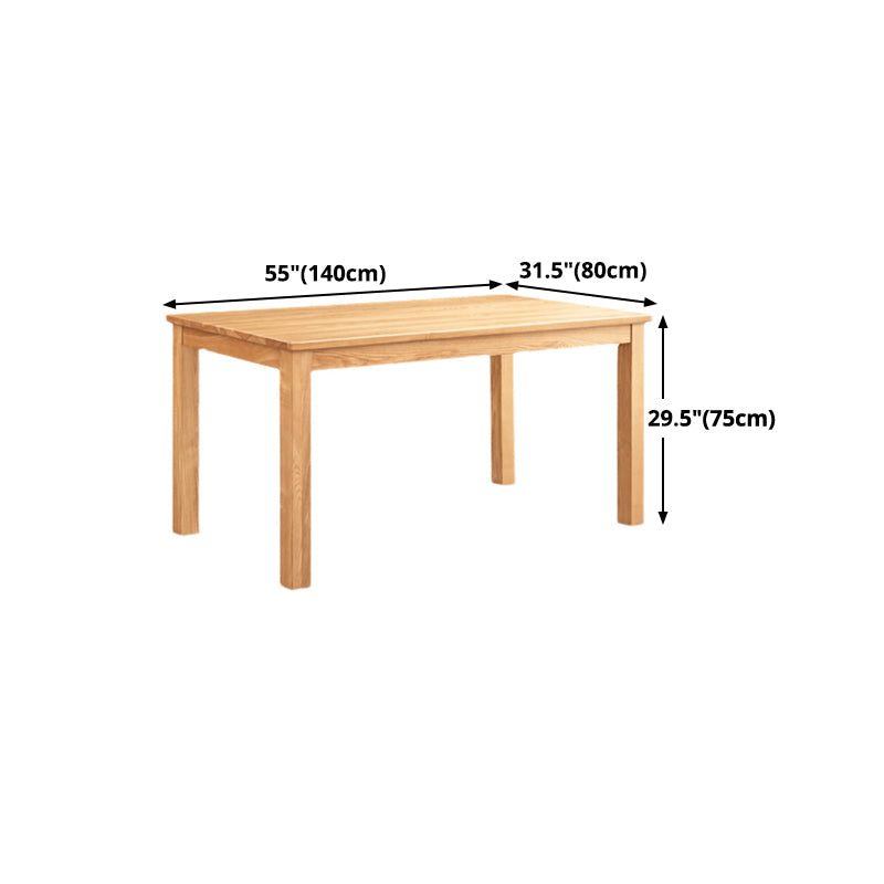 Mid-Century Style Rectangle Dining Table Solid Wood Dining Table for Home Clearhalo ' dining_table' 'Dining Tables & Seating' 'Dining Tables' 'furn' 'furn_dining_table' 'Furniture' 'furniture_dining_table' 'Kitchen & Dining Furniture' 'kitchen&dining_furn' 'kitchen' 'kitchen_dining_table' 4693322