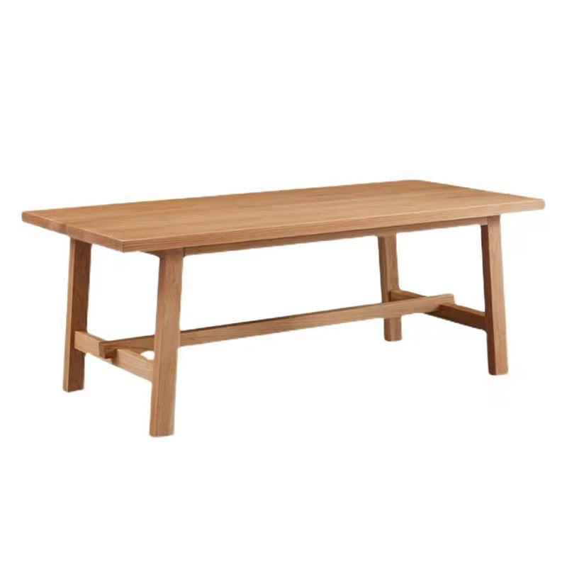 Rectangle Wooden Dining Table for Restaurant Modern Pine Table with Trestle Base Without Chairs Clearhalo ' dining_table' 'Dining Tables & Seating' 'Dining Tables' 'furn' 'furn_dining_table' 'Furniture' 'furniture_dining_table' 'Kitchen & Dining Furniture' 'kitchen&dining_furn' 'kitchen' 'kitchen_dining_table' 4693329