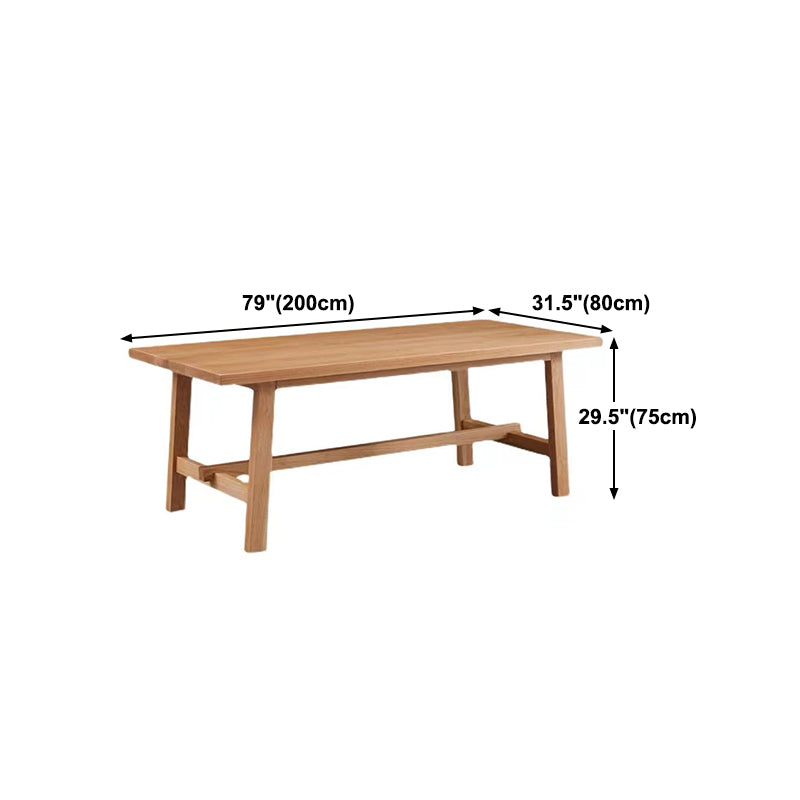 Rectangle Wooden Dining Table for Restaurant Modern Pine Table with Trestle Base Clearhalo ' dining_table' 'Dining Tables & Seating' 'Dining Tables' 'furn' 'furn_dining_table' 'Furniture' 'furniture_dining_table' 'Kitchen & Dining Furniture' 'kitchen&dining_furn' 'kitchen' 'kitchen_dining_table' 4693333