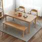 Rectangle Simplicity Dining Table Wood Color Fixed Table of Pinewood Solid Wood 78.7"L x 31.5"W x 29.5"H Without Chairs Clearhalo ' dining_table' 'Dining Tables & Seating' 'Dining Tables' 'furn' 'furn_dining_table' 'Furniture' 'furniture_dining_table' 'Kitchen & Dining Furniture' 'kitchen&dining_furn' 'kitchen' 'kitchen_dining_table' 4693338