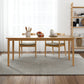 Rectangle Simplicity Dining Table Wood Color Fixed Table of Pinewood Solid Wood 86.6"L x 35.4"W x 29.5"H Without Chairs Clearhalo ' dining_table' 'Dining Tables & Seating' 'Dining Tables' 'furn' 'furn_dining_table' 'Furniture' 'furniture_dining_table' 'Kitchen & Dining Furniture' 'kitchen&dining_furn' 'kitchen' 'kitchen_dining_table' 4693339