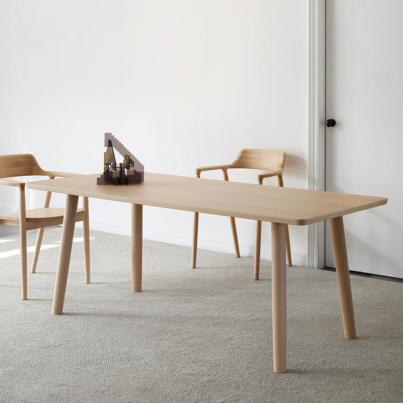 Solid Wood Modern Rectangle Table Pine Wood Table for Kitchen and Dining Room 70.9"L x 31.5"W x 29.5"H Without Chairs Clearhalo ' dining_table' 'Dining Tables & Seating' 'Dining Tables' 'furn' 'furn_dining_table' 'Furniture' 'furniture_dining_table' 'Kitchen & Dining Furniture' 'kitchen&dining_furn' 'kitchen' 'kitchen_dining_table' 4693400