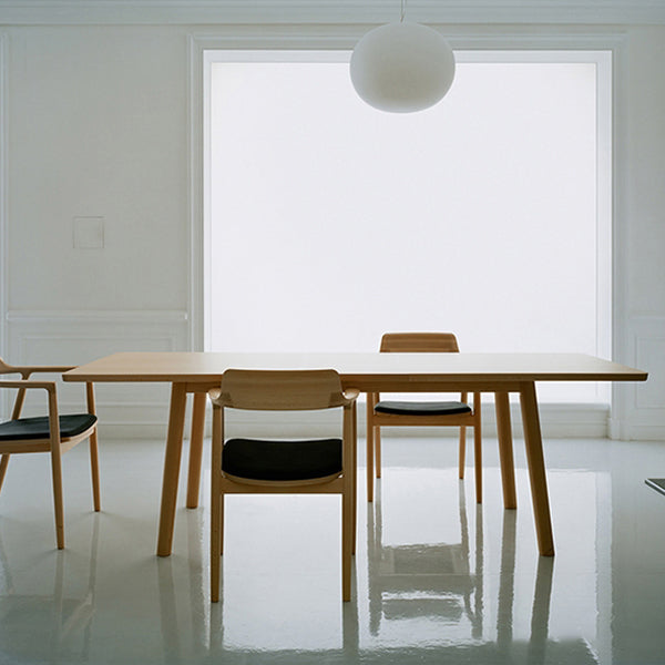 Solid Wood Modern Rectangle Table Pine Wood Table for Kitchen and Dining Room 55.1"L x 27.6"W x 29.5"H Without Chairs Clearhalo ' dining_table' 'Dining Tables & Seating' 'Dining Tables' 'furn' 'furn_dining_table' 'Furniture' 'furniture_dining_table' 'Kitchen & Dining Furniture' 'kitchen&dining_furn' 'kitchen' 'kitchen_dining_table' 4693401