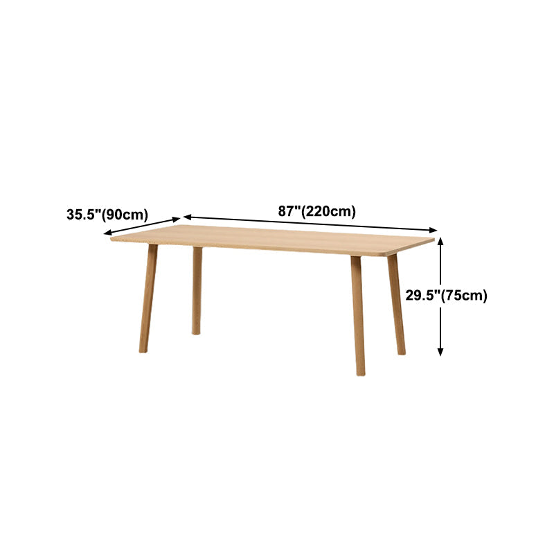 Solid Wood Modern Rectangle Table Pine Wood Table for Kitchen and Dining Room Clearhalo ' dining_table' 'Dining Tables & Seating' 'Dining Tables' 'furn' 'furn_dining_table' 'Furniture' 'furniture_dining_table' 'Kitchen & Dining Furniture' 'kitchen&dining_furn' 'kitchen' 'kitchen_dining_table' 4693413