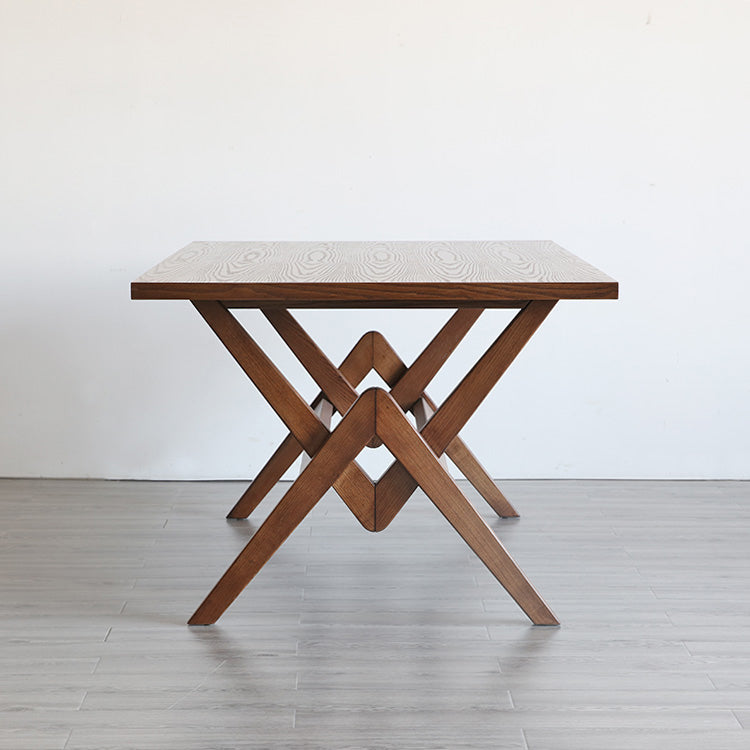 Rectangle Pine Wood Table with Trestle Base Modern Dining Table for Restaurant Clearhalo ' dining_table' 'Dining Tables & Seating' 'Dining Tables' 'furn' 'furn_dining_table' 'Furniture' 'furniture_dining_table' 'Kitchen & Dining Furniture' 'kitchen&dining_furn' 'kitchen' 'kitchen_dining_table' 4693426