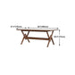Rectangle Pine Wood Table with Trestle Base Modern Dining Table for Restaurant Clearhalo ' dining_table' 'Dining Tables & Seating' 'Dining Tables' 'furn' 'furn_dining_table' 'Furniture' 'furniture_dining_table' 'Kitchen & Dining Furniture' 'kitchen&dining_furn' 'kitchen' 'kitchen_dining_table' 4693429