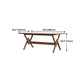 Rectangle Pine Wood Table with Trestle Base Modern Dining Table for Restaurant Clearhalo ' dining_table' 'Dining Tables & Seating' 'Dining Tables' 'furn' 'furn_dining_table' 'Furniture' 'furniture_dining_table' 'Kitchen & Dining Furniture' 'kitchen&dining_furn' 'kitchen' 'kitchen_dining_table' 4693434