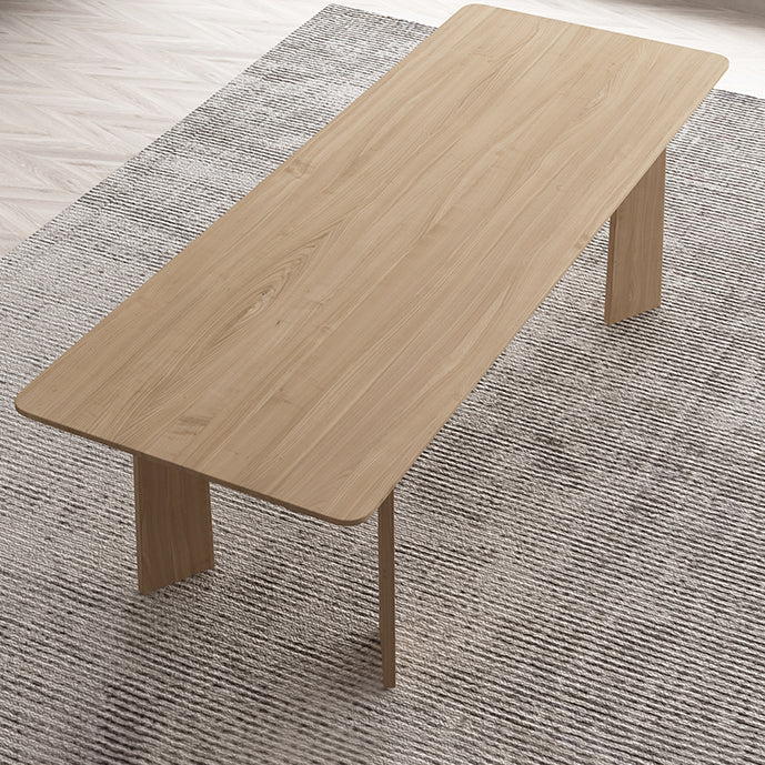 Rectangle 4 Legs Dining Table Simple Style Solid Wood Dinette Table for Home Clearhalo ' dining_table' 'Dining Tables & Seating' 'Dining Tables' 'furn' 'furn_dining_table' 'Furniture' 'furniture_dining_table' 'Kitchen & Dining Furniture' 'kitchen&dining_furn' 'kitchen' 'kitchen_dining_table' 4693458