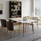 Modern Stone Rectangle Dining Table Home Kitchen Dinner Tripod Base Dining Table White 59.1"L x 31.5"W x 29.5"H Without Chairs Clearhalo ' dining_table' 'Dining Tables & Seating' 'Dining Tables' 'furn' 'furn_dining_table' 'Furniture' 'furniture_dining_table' 'Kitchen & Dining Furniture' 'kitchen&dining_furn' 'kitchen' 'kitchen_dining_table' 4693494