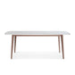 Modern Stone Rectangle Dining Table Home Kitchen Dinner Tripod Base Dining Table White 51.2"L x 27.6"W x 29.5"H Without Chairs Clearhalo ' dining_table' 'Dining Tables & Seating' 'Dining Tables' 'furn' 'furn_dining_table' 'Furniture' 'furniture_dining_table' 'Kitchen & Dining Furniture' 'kitchen&dining_furn' 'kitchen' 'kitchen_dining_table' 4693498