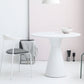 Modern Tulip Base Dining Table Wood and Steel Round Dinette Table for Dining Room White 23.6"L x 23.6"W x 28.3"H Without Chairs Clearhalo ' dining_table' 'Dining Tables & Seating' 'Dining Tables' 'furn' 'furn_dining_table' 'Furniture' 'furniture_dining_table' 'Kitchen & Dining Furniture' 'kitchen&dining_furn' 'kitchen' 'kitchen_dining_table' 4693510