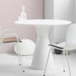 Modern Tulip Base Dining Table Wood and Steel Round Dinette Table for Dining Room White 39.4"L x 39.4"W x 28.3"H Without Chairs Clearhalo ' dining_table' 'Dining Tables & Seating' 'Dining Tables' 'furn' 'furn_dining_table' 'Furniture' 'furniture_dining_table' 'Kitchen & Dining Furniture' 'kitchen&dining_furn' 'kitchen' 'kitchen_dining_table' 4693513
