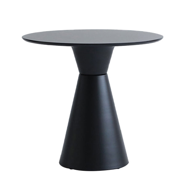 Modern Tulip Base Dining Table Wood and Steel Round Dinette Table for Dining Room Black Without Chairs Clearhalo ' dining_table' 'Dining Tables & Seating' 'Dining Tables' 'furn' 'furn_dining_table' 'Furniture' 'furniture_dining_table' 'Kitchen & Dining Furniture' 'kitchen&dining_furn' 'kitchen' 'kitchen_dining_table' 4693514