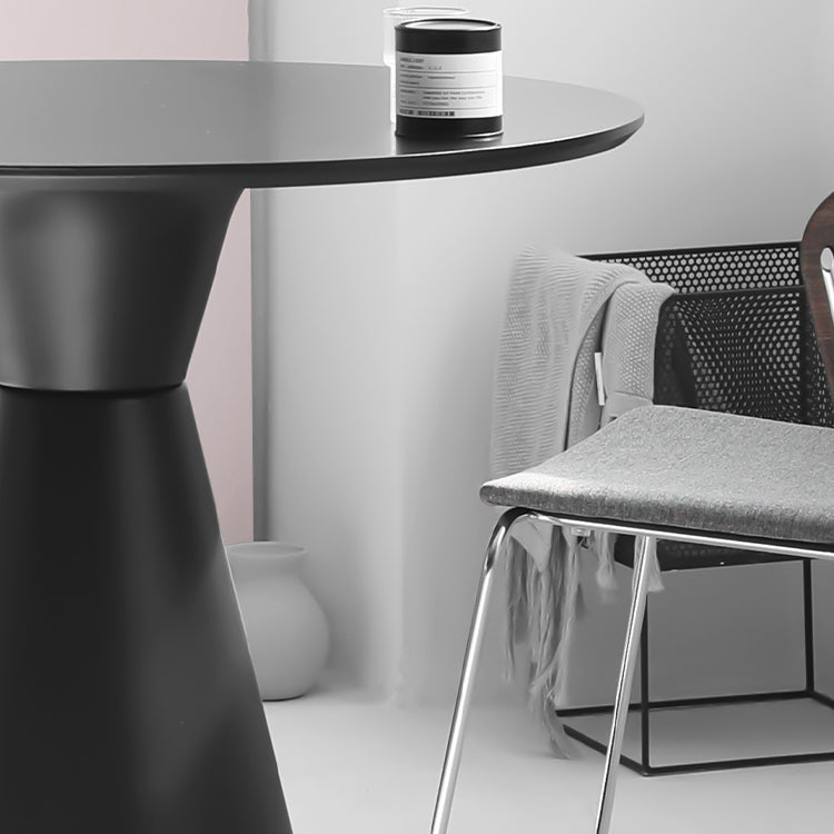 Modern Tulip Base Dining Table Wood and Steel Round Dinette Table for Dining Room Clearhalo ' dining_table' 'Dining Tables & Seating' 'Dining Tables' 'furn' 'furn_dining_table' 'Furniture' 'furniture_dining_table' 'Kitchen & Dining Furniture' 'kitchen&dining_furn' 'kitchen' 'kitchen_dining_table' 4693516