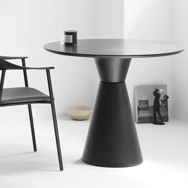Modern Tulip Base Dining Table Wood and Steel Round Dinette Table for Dining Room Clearhalo ' dining_table' 'Dining Tables & Seating' 'Dining Tables' 'furn' 'furn_dining_table' 'Furniture' 'furniture_dining_table' 'Kitchen & Dining Furniture' 'kitchen&dining_furn' 'kitchen' 'kitchen_dining_table' 4693518