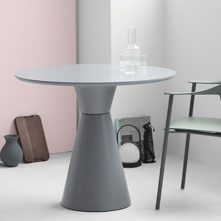 Modern Tulip Base Dining Table Wood and Steel Round Dinette Table for Dining Room Clearhalo ' dining_table' 'Dining Tables & Seating' 'Dining Tables' 'furn' 'furn_dining_table' 'Furniture' 'furniture_dining_table' 'Kitchen & Dining Furniture' 'kitchen&dining_furn' 'kitchen' 'kitchen_dining_table' 4693520