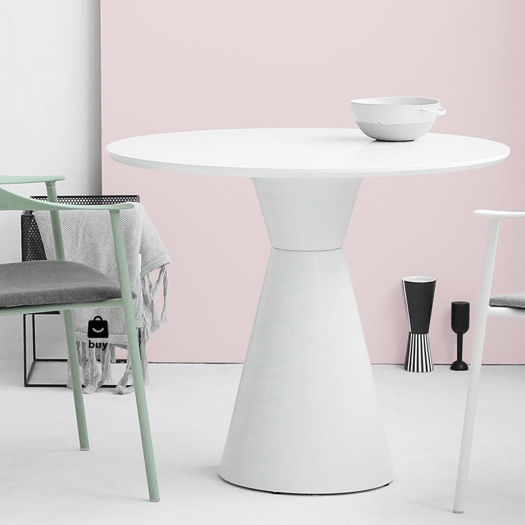 Modern Tulip Base Dining Table Wood and Steel Round Dinette Table for Dining Room Clearhalo ' dining_table' 'Dining Tables & Seating' 'Dining Tables' 'furn' 'furn_dining_table' 'Furniture' 'furniture_dining_table' 'Kitchen & Dining Furniture' 'kitchen&dining_furn' 'kitchen' 'kitchen_dining_table' 4693522