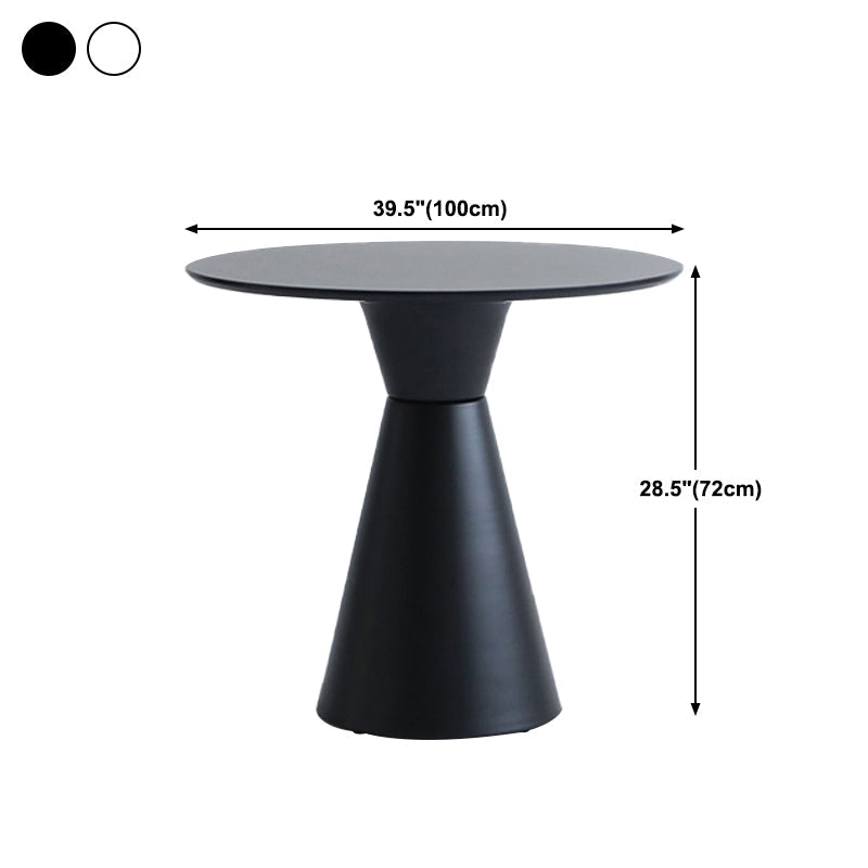 Modern Tulip Base Dining Table Wood and Steel Round Dinette Table for Dining Room Clearhalo ' dining_table' 'Dining Tables & Seating' 'Dining Tables' 'furn' 'furn_dining_table' 'Furniture' 'furniture_dining_table' 'Kitchen & Dining Furniture' 'kitchen&dining_furn' 'kitchen' 'kitchen_dining_table' 4693529