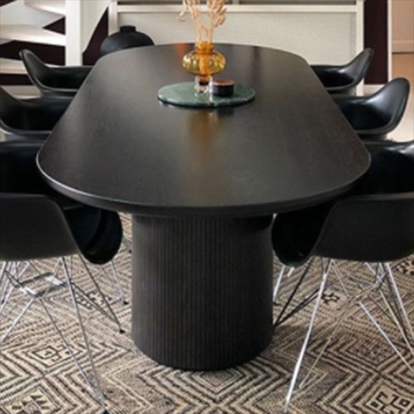 Modern Pine Wood Table for Restaurant Black Dining Table with Double Pedestal Clearhalo ' dining_table' 'Dining Tables & Seating' 'Dining Tables' 'furn' 'furn_dining_table' 'Furniture' 'furniture_dining_table' 'Kitchen & Dining Furniture' 'kitchen&dining_furn' 'kitchen' 'kitchen_dining_table' 4693555