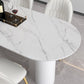 Modern Sintered Stone Dining Table 4 Legs Dining Table for Dining Room Clearhalo ' dining_table' 'Dining Tables & Seating' 'Dining Tables' 'furn' 'furn_dining_table' 'Furniture' 'furniture_dining_table' 'Kitchen & Dining Furniture' 'kitchen&dining_furn' 'kitchen' 'kitchen_dining_table' 4693580