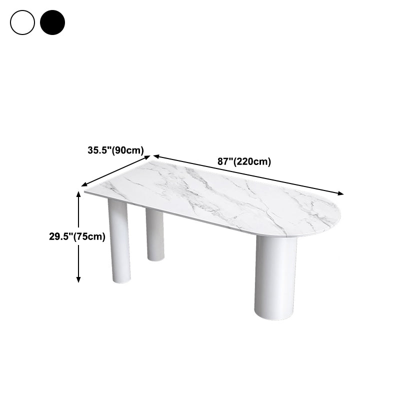 Modern Sintered Stone Dining Table 4 Legs Dining Table for Dining Room Clearhalo ' dining_table' 'Dining Tables & Seating' 'Dining Tables' 'furn' 'furn_dining_table' 'Furniture' 'furniture_dining_table' 'Kitchen & Dining Furniture' 'kitchen&dining_furn' 'kitchen' 'kitchen_dining_table' 4693591