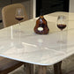 Home Dinner Room Kitchen Table Traditional Luxury Stone and Wood Dining Site Table Clearhalo ' dining_table' 'Dining Tables & Seating' 'Dining Tables' 'furn' 'furn_dining_table' 'Furniture' 'furniture_dining_table' 'Kitchen & Dining Furniture' 'kitchen&dining_furn' 'kitchen' 'kitchen_dining_table' 4693598