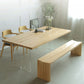 Contemporary Rectangle Wood Standard Height Table Double Pedestal Dining Table Clearhalo ' dining_table' 'Dining Tables & Seating' 'Dining Tables' 'furn' 'furn_dining_table' 'Furniture' 'furniture_dining_table' 'Kitchen & Dining Furniture' 'kitchen&dining_furn' 'kitchen' 'kitchen_dining_table' 4693644