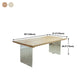 Contemporary Rectangle Wood Standard Height Table Double Pedestal Dining Table Clearhalo ' dining_table' 'Dining Tables & Seating' 'Dining Tables' 'furn' 'furn_dining_table' 'Furniture' 'furniture_dining_table' 'Kitchen & Dining Furniture' 'kitchen&dining_furn' 'kitchen' 'kitchen_dining_table' 4693650