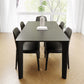Sintered Stone Top Modern Black Table for Restaurant Rectangle Dining Table with 4 Legs 70.9"L x 35.4"W x 29.5"H Without Chairs Clearhalo ' dining_table' 'Dining Tables & Seating' 'Dining Tables' 'furn' 'furn_dining_table' 'Furniture' 'furniture_dining_table' 'Kitchen & Dining Furniture' 'kitchen&dining_furn' 'kitchen' 'kitchen_dining_table' 4693671
