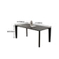 Sintered Stone Top Modern Black Table for Restaurant Rectangle Dining Table with 4 Legs Clearhalo ' dining_table' 'Dining Tables & Seating' 'Dining Tables' 'furn' 'furn_dining_table' 'Furniture' 'furniture_dining_table' 'Kitchen & Dining Furniture' 'kitchen&dining_furn' 'kitchen' 'kitchen_dining_table' 4693686
