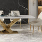 Rectangle Sintered Stone Top Dining Table Luxury Table with Pedestal Base Clearhalo ' dining_table' 'Dining Tables & Seating' 'Dining Tables' 'furn' 'furn_dining_table' 'Furniture' 'furniture_dining_table' 'Kitchen & Dining Furniture' 'kitchen&dining_furn' 'kitchen' 'kitchen_dining_table' 4693698