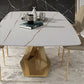 Rectangle Sintered Stone Top Dining Table Luxury Table with Pedestal Base Clearhalo ' dining_table' 'Dining Tables & Seating' 'Dining Tables' 'furn' 'furn_dining_table' 'Furniture' 'furniture_dining_table' 'Kitchen & Dining Furniture' 'kitchen&dining_furn' 'kitchen' 'kitchen_dining_table' 4693699