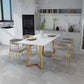 Sintered Stone Top Dining Table Rectangle Table with Double Pedestal for Restaurant Clearhalo ' dining_table' 'Dining Tables & Seating' 'Dining Tables' 'furn' 'furn_dining_table' 'Furniture' 'furniture_dining_table' 'Kitchen & Dining Furniture' 'kitchen&dining_furn' 'kitchen' 'kitchen_dining_table' 4693715