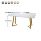 Sintered Stone Top Dining Table Rectangle Table with Double Pedestal for Restaurant Clearhalo ' dining_table' 'Dining Tables & Seating' 'Dining Tables' 'furn' 'furn_dining_table' 'Furniture' 'furniture_dining_table' 'Kitchen & Dining Furniture' 'kitchen&dining_furn' 'kitchen' 'kitchen_dining_table' 4693724