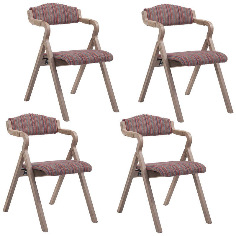 Farmhouse Upholstered Folding Arm Chair Matte Finish Open Dining Chair Navy Blue Set of 4 Clearhalo ' kitchen&dining_furn' 'Dining Chairs' 'Dining Tables & Seating' 'dining_chair' 'Furniture' 'furniture_dining_chair' 'Kitchen & Dining Furniture' 'kitchen' 4693748
