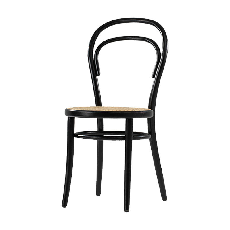 Traditional Wood Dining Kitchen Room Chair Windsor Back Side Chair Black Wicker & Rattan 1 Piece Clearhalo ' kitchen&dining_furn' 'Dining Chairs' 'Dining Tables & Seating' 'dining_chair' 'furn' 'furn_dining_chair' 'Furniture' 'furniture_dining_chair' 'Kitchen & Dining Furniture' 'kitchen' 4693781