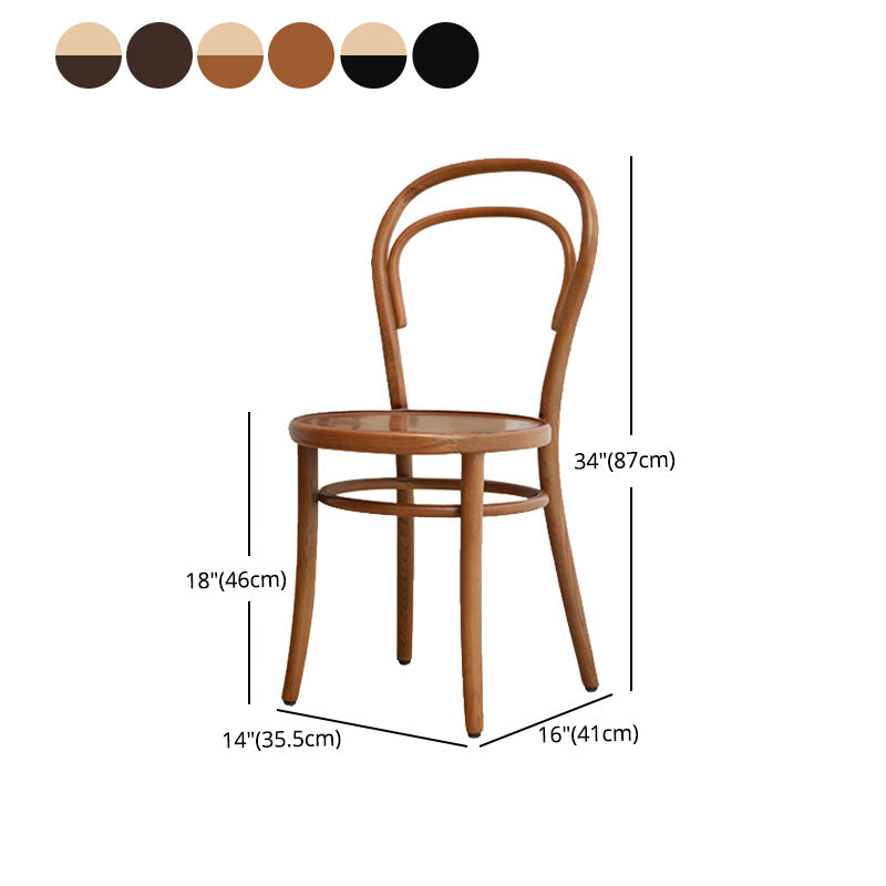 Traditional Wood Dining Kitchen Room Chair Windsor Back Side Chair Clearhalo ' kitchen&dining_furn' 'Dining Chairs' 'Dining Tables & Seating' 'dining_chair' 'furn' 'furn_dining_chair' 'Furniture' 'furniture_dining_chair' 'Kitchen & Dining Furniture' 'kitchen' 4693784