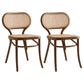 Wood Traditional Dining Kitchen Room Chair King Louis Back Side Chair Walnut 2 Piece Set Clearhalo ' kitchen&dining_furn' 'Dining Chairs' 'Dining Tables & Seating' 'dining_chair' 'furn' 'furn_dining_chair' 'Furniture' 'furniture_dining_chair' 'Kitchen & Dining Furniture' 'kitchen' 4693833