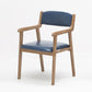 Farmhouse Rubberwood Upholstered Arm Chair Open Matte Finish Dining Chair Royal Blue 1 Piece Clearhalo ' kitchen&dining_furn' 'Dining Chairs' 'Dining Tables & Seating' 'dining_chair' 'furn' 'furn_dining_chair' 'Furniture' 'furniture_dining_chair' 'Kitchen & Dining Furniture' 'kitchen' 4693848